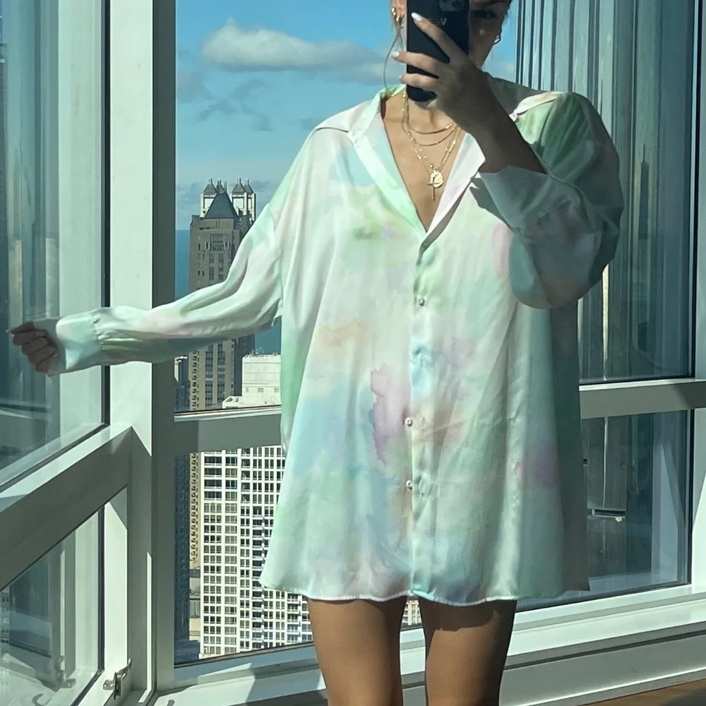 Zara satin effect top/dress - Picture 2 of 4